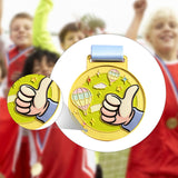 Maxbell Kids Award Medal Decor Team Participation Trophy for Games Gifts Party Favor Yellow