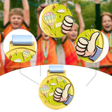 Maxbell Kids Award Medal Decor Team Participation Trophy for Games Gifts Party Favor Yellow