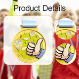 Maxbell Kids Award Medal Decor Team Participation Trophy for Games Gifts Party Favor Yellow