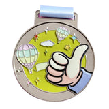 Maxbell Kids Award Medal Decor Team Participation Trophy for Games Gifts Party Favor Gray