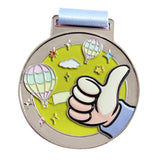 Maxbell Kids Award Medal Decor Team Participation Trophy for Games Gifts Party Favor Gray