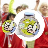 Maxbell Kids Award Medal Decor Team Participation Trophy for Games Gifts Party Favor Gray