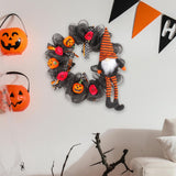 Maxbell Halloween Wreath Pendant Decorative Wreath for House Porch Farmhouse black