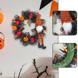 Maxbell Halloween Wreath Pendant Decorative Wreath for House Porch Farmhouse black