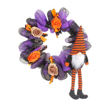 Maxbell Halloween Wreath Pendant Decorative Wreath for House Porch Farmhouse violet