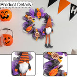 Maxbell Halloween Wreath Pendant Decorative Wreath for House Porch Farmhouse violet