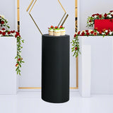 Maxbell Round Dessert Table Cover Cylinder Plinth Cover for Wedding Party Decoration L