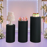 Maxbell Round Dessert Table Cover Cylinder Plinth Cover for Wedding Party Decoration L