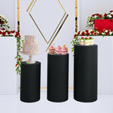 Maxbell Round Dessert Table Cover Cylinder Plinth Cover for Wedding Party Decoration L