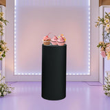 Maxbell Round Dessert Table Cover Cylinder Plinth Cover for Wedding Party Decoration M