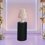 Maxbell Round Dessert Table Cover Cylinder Plinth Cover for Wedding Party Decoration S