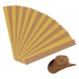 Maxbell 20 Pieces Hat Size Tape Reducer Sweat Liner Insert Cushioning Pad for Summer Width 2 cm