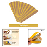 Maxbell 20 Pieces Hat Size Tape Reducer Sweat Liner Insert Cushioning Pad for Summer Width 2 cm