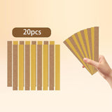 Maxbell 20 Pieces Hat Size Tape Reducer Sweat Liner Insert Cushioning Pad for Summer Width 4 cm