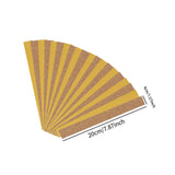 Maxbell 20 Pieces Hat Size Tape Reducer Sweat Liner Insert Cushioning Pad for Summer Width 4 cm