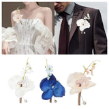 Maxbell Wedding Boutonniere Flower Boutonniere for Engagement Wedding Prom White