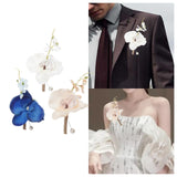 Maxbell Wedding Boutonniere Flower Boutonniere for Engagement Wedding Prom White