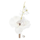 Maxbell Wedding Boutonniere Flower Boutonniere for Engagement Wedding Prom White