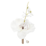 Maxbell Wedding Boutonniere Flower Boutonniere for Engagement Wedding Prom White