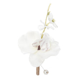 Maxbell Wedding Boutonniere Flower Boutonniere for Engagement Wedding Prom White