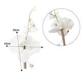 Maxbell Wedding Boutonniere Flower Boutonniere for Engagement Wedding Prom White