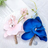 Maxbell Wedding Boutonniere Flower Boutonniere for Engagement Wedding Prom Blue