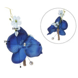 Maxbell Wedding Boutonniere Flower Boutonniere for Engagement Wedding Prom Blue