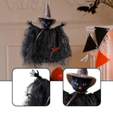 Maxbell Halloween Hanging Decoration Spooky Tree Hanging for Bedroom Cabinet Holiday black cat