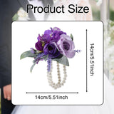 Maxbell Flower Wrist Corsage Wedding Decoration for Wedding Anniversary Dinner Party