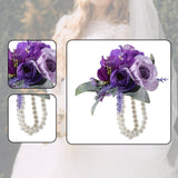 Maxbell Flower Wrist Corsage Wedding Decoration for Wedding Anniversary Dinner Party