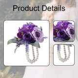 Maxbell Flower Wrist Corsage Wedding Decoration for Wedding Anniversary Dinner Party