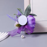 Maxbell Artificial Men's Rose Boutonniere Decor Wedding Boutonniere for Centerpieces