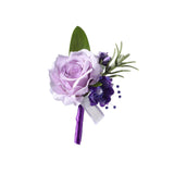Maxbell Artificial Flowers Boutonniere Suit Decorations for Centerpieces Anniversary