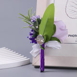 Maxbell Artificial Flowers Boutonniere Suit Decorations for Centerpieces Anniversary