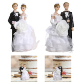 Maxbell Wedding Cake Toppers Bride and Groom Funny for Wedding Party Engagement Desk Style A