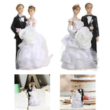 Maxbell Wedding Cake Toppers Bride and Groom Funny for Wedding Party Engagement Desk Style A