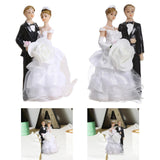 Maxbell Wedding Cake Toppers Bride and Groom Funny for Wedding Party Engagement Desk Style A