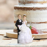 Maxbell Wedding Cake Toppers Bride and Groom Funny for Wedding Party Engagement Desk Style A