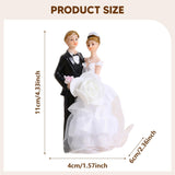 Maxbell Wedding Cake Toppers Bride and Groom Funny for Wedding Party Engagement Desk Style A