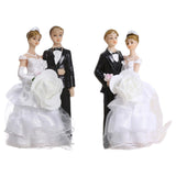 Maxbell Wedding Cake Toppers Bride and Groom Funny for Wedding Party Engagement Desk Style A