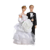 Maxbell Wedding Cake Toppers Bride and Groom Funny for Wedding Party Engagement Desk Style B