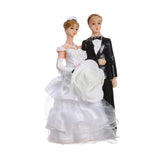 Maxbell Wedding Cake Toppers Bride and Groom Funny for Wedding Party Engagement Desk Style B