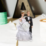Maxbell Wedding Cake Toppers Bride and Groom Funny for Wedding Party Engagement Desk Style B