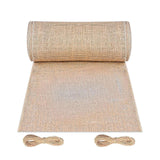 Maxbell Burlap Table Decoration Ornament Tablecloth for Summer Bridal Shower Wedding