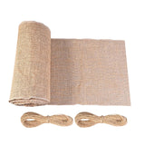 Maxbell Burlap Table Decoration Ornament Tablecloth for Summer Bridal Shower Wedding