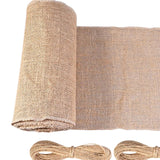 Maxbell Burlap Table Decoration Ornament Tablecloth for Summer Bridal Shower Wedding