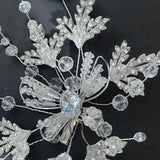 Maxbell 2x Bridal Hair Clip Wedding Rhinestone Flower Holiday Bride Hair Accessories