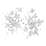 Maxbell 2x Bridal Hair Clip Wedding Rhinestone Flower Holiday Bride Hair Accessories