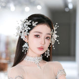 Maxbell 2x Bridal Hair Clip Wedding Rhinestone Flower Holiday Bride Hair Accessories