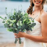 Maxbell 6 Kinds Mixed Eucalyptus Leaves Stems for Floral Arrangement Engagement Vase